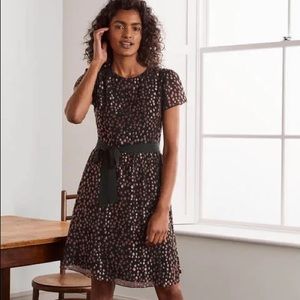 Boden cocktail dress, purple and black US size 6